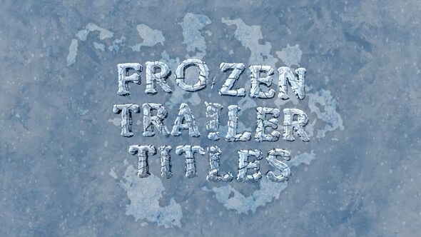 Videohive Frozen Trailer Titles Titles template preview