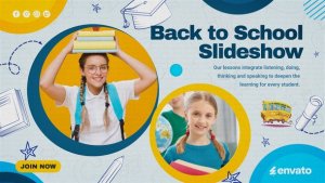Videohive Back to School Education Slideshow Video Displays template preview