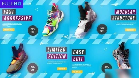 Videohive Sneakers Sale Promo Broadcast-packages template preview