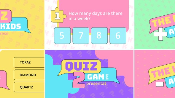 Videohive Education kids quiz Openers template preview