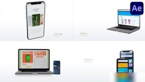Videohive Clean App Promo for After Effects Openers template preview