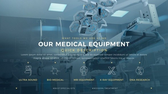 Videohive Minimal Medical Promo II Video Displays template preview