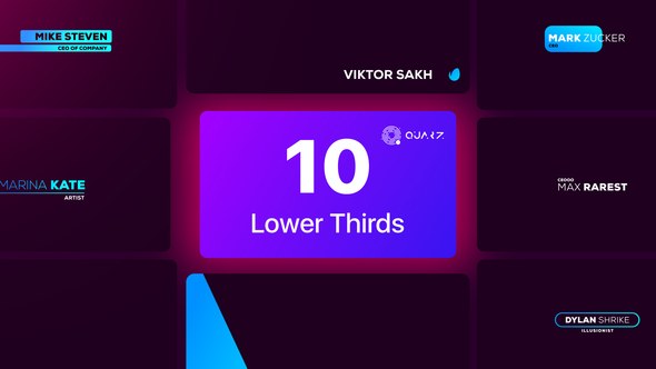 Videohive Lower Thirds Vol. 03 Elements template preview