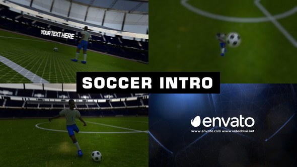 Soccer Intro Opener Video Displays template preview