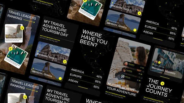 Videohive Tourism Day Reels Kit After Effect Elements template preview