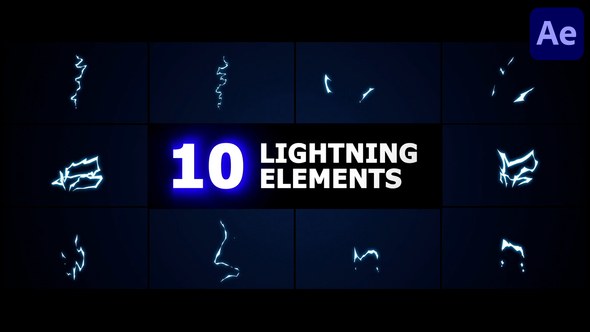 Videohive Lightning Elements | After Effects Elements template preview