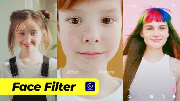 Videohive Face Filter | Instagram TikTok Snapchat Elements template preview