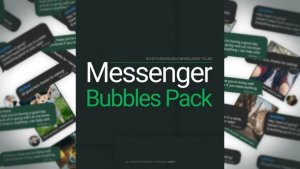 Videohive Messenger Bubbles Pack Titles template preview
