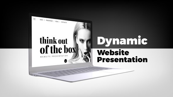 Dynamic Website Presentation Video Displays template preview