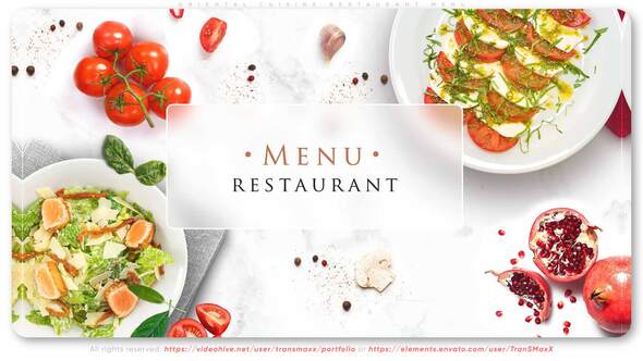 Videohive Oriental Cuisine Restaurant Menu Product Promo template preview