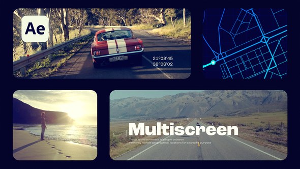 Videohive Travel Multiscreen Slideshow Openers template preview