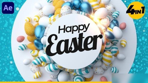 Videohive Happy Easter 37216126 Easter template preview