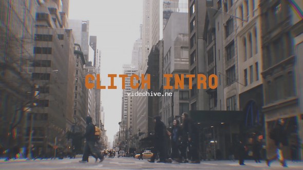 Videohive Urban Glitch Intro Openers template preview