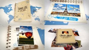 Videohive Travel and Photo Book Bundle Openers template preview
