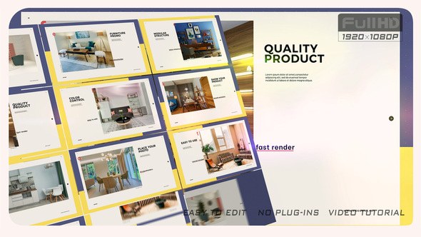 Videohive Furniture Promo Slideshow Product Promo template preview