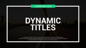 Videohive Dynamic Line Titles Elements template preview