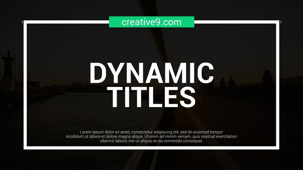 Videohive Dynamic Line Titles Elements template preview