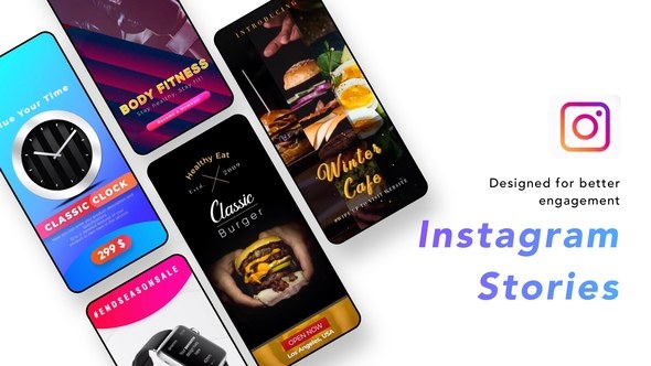 Instagram Stories Video Displays template preview