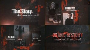 Videohive Crime History Opener With Blood Openers template preview