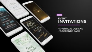 Videohive Social Media Event Invitations Titles template preview