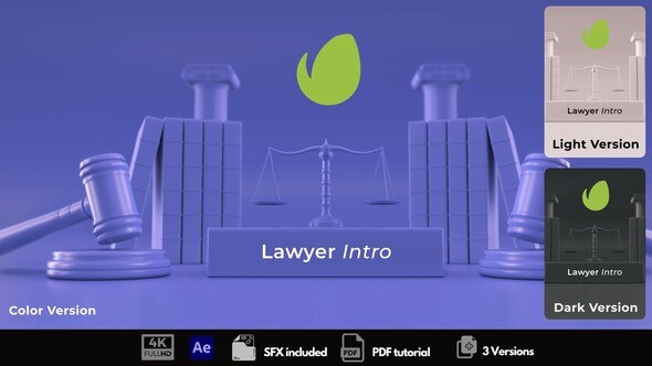Videohive Lawyer Intro Logo Stings template preview