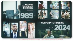 Videohive Corporate Timeline Slideshow 52380054 Openers template preview