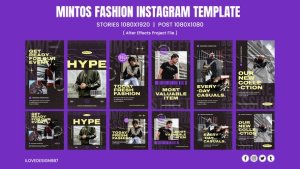 Videohive Mintos Fashion Instagram Template Product Promo template preview