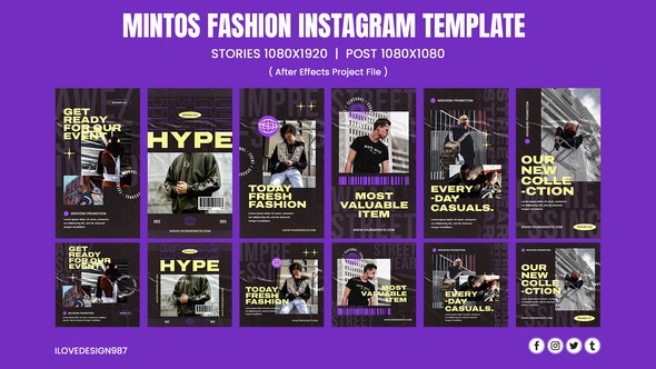 Videohive Mintos Fashion Instagram Template Product Promo template preview