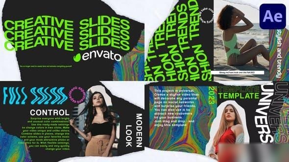 Videohive Torn Creative Slideshow for After Effects Openers template preview