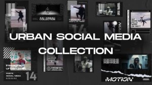 Videohive Urban Social Media Collection Openers template preview