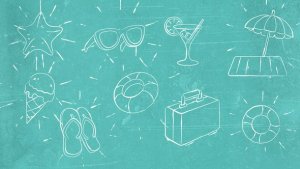 Videohive Doodle Scribble Summer Beach Tropical Elements 2 Elements template preview