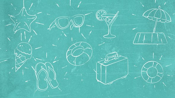 Videohive Doodle Scribble Summer Beach Tropical Elements 2 Elements template preview