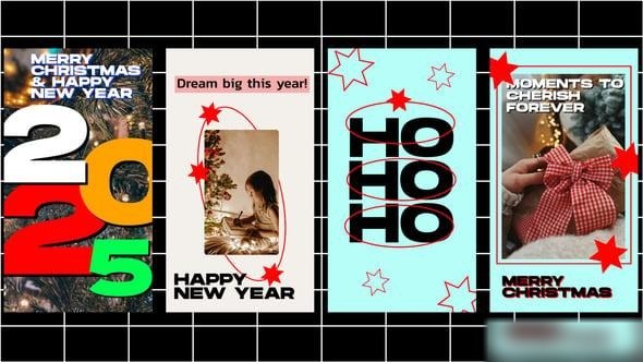 Videohive Instagram Stories | Christmas & New Year 55697232 Titles template preview