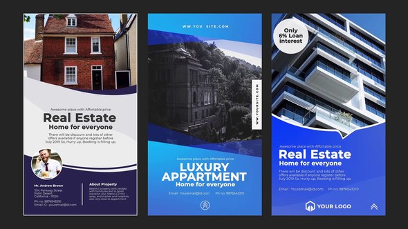 Videohive Real Estate Instagram Stories Openers template preview