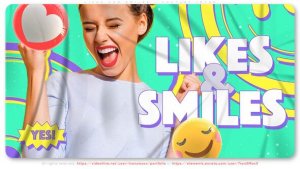 Videohive Likes and Smiles - Youtube Intro Openers template preview