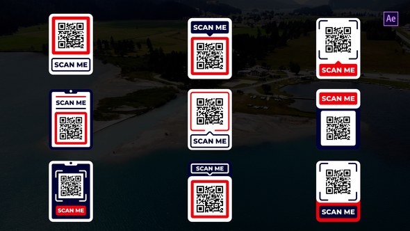 Videohive Modern QR Code After Effects Video Displays template preview