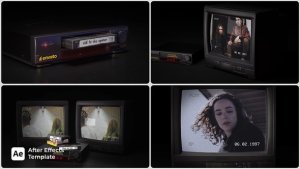 Videohive Old TV VHS Opener Video Displays template preview