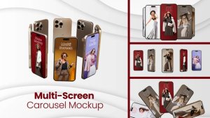 Videohive Phone Multi-Screen Carousel Mockup Product Promo template preview