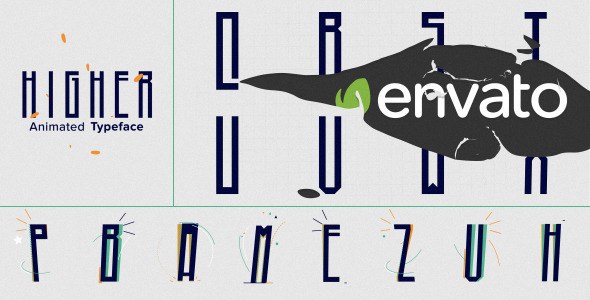 Videohive Higher Animated Typeface Titles template preview