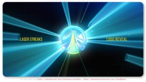 Videohive Laser Streaks Logo Reveal Logo Stings template preview