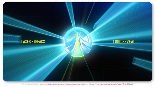 Videohive Laser Streaks Logo Reveal Logo Stings template preview