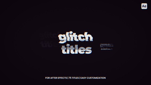 Videohive Glitch Titles After Effects Titles template preview