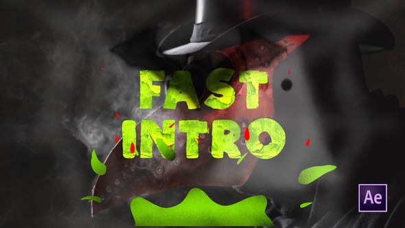 Videohive Halloween Fast Intro Logo Stings template preview