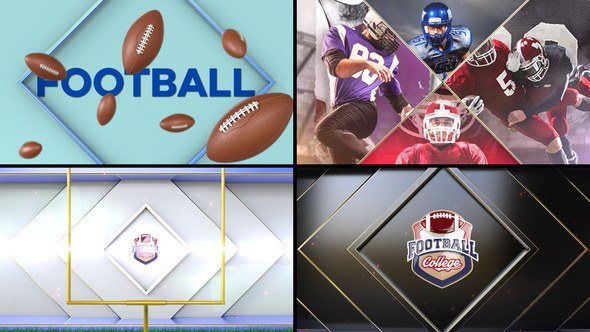 Videohive American Football Bumper Logo Stings template preview