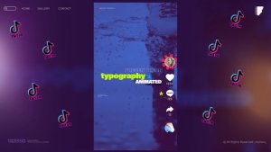 Videohive Typography and Modern TikTok Elements Elements template preview