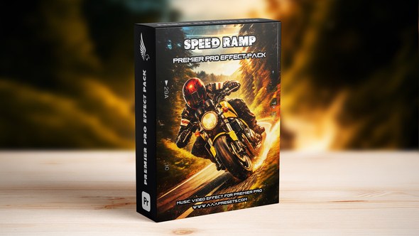 Speed Ramp Effect for Premiere Pro Video Displays template preview