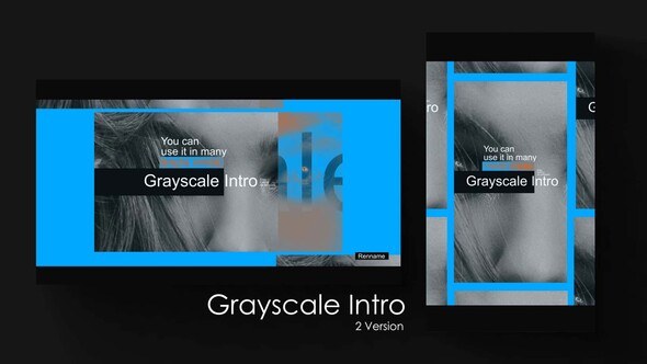 Videohive Grayscale Intro Openers template preview
