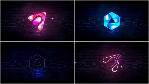 Videohive Neon Logo Animation Logo Stings template preview