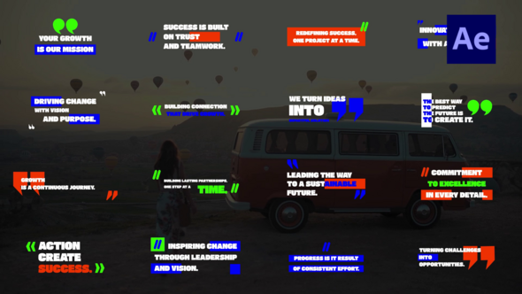 Videohive 16 Quotes Titles / Ae Titles template preview