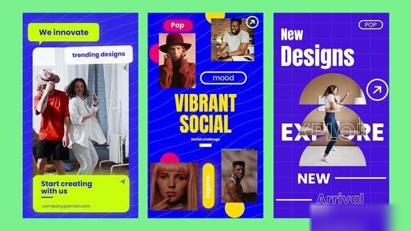 Videohive Pop Art Story Pack Openers template preview